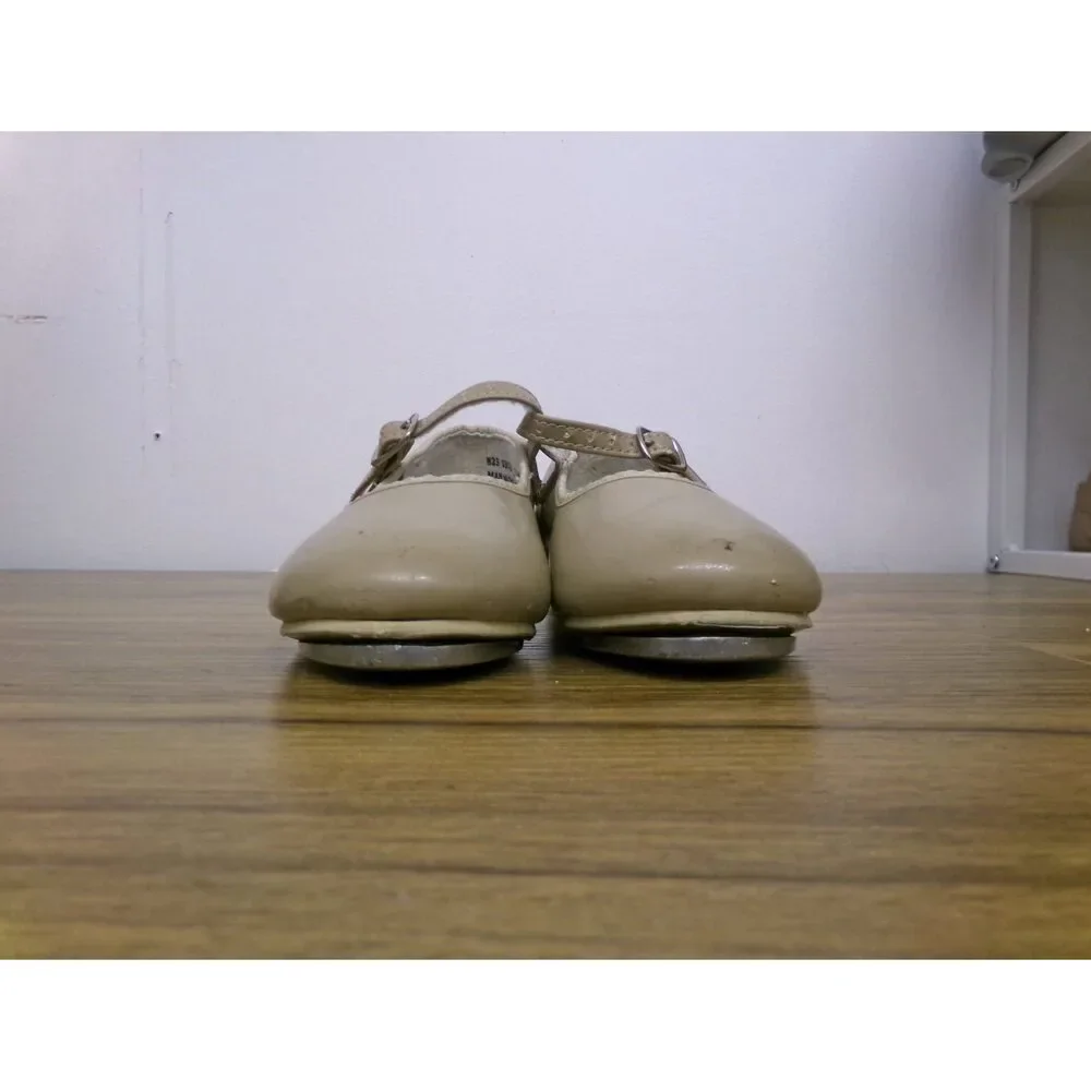 Pre-Owned Dance Tap Shoes Revolution 823 Child 12M Mary Jane Leather Buckle Stu